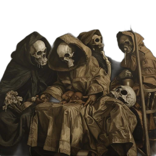 mask, jacket, concept art, oil painting transparent PNG cut-out