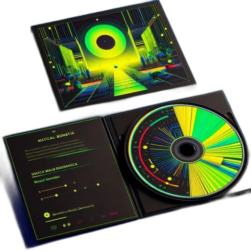concept art, cyberpunk, neon, album transparent PNG cut-out