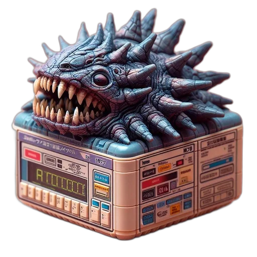 creature, dragon, robot, 3d render transparent PNG cut-out