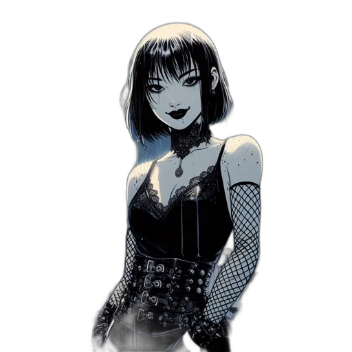 robot, dress, comic book art, concept art transparent PNG cut-out