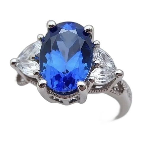 jewelry, crown, blue, tanzane transparent PNG cut-out