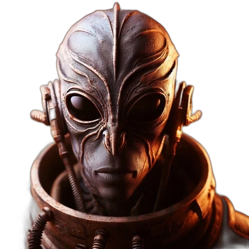 mask, robot, face, creature transparent PNG cut-out