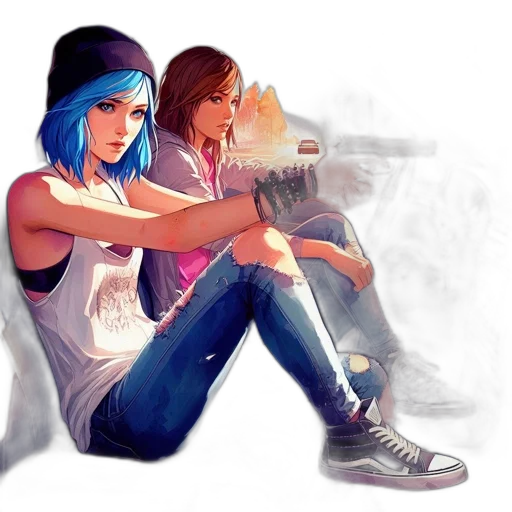 concept art, comic book art, watercolor, fantasy art transparent PNG cut-out