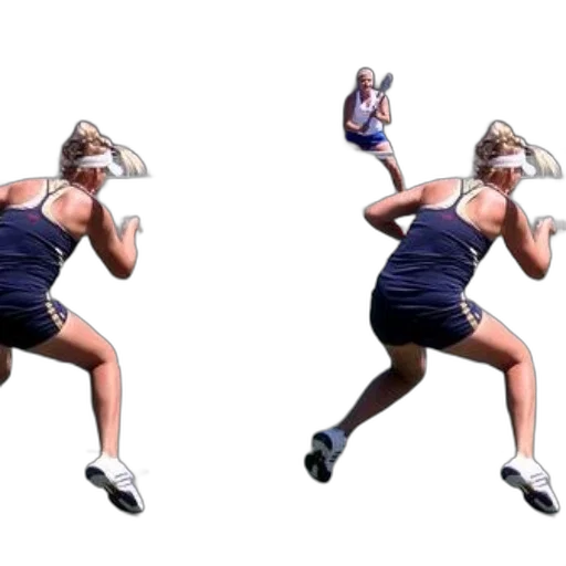 3d render, tennis, player, blue transparent PNG cut-out