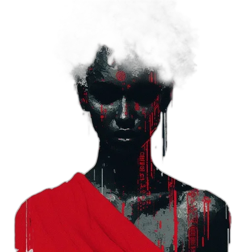 face, mask, dress, creature transparent PNG cut-out