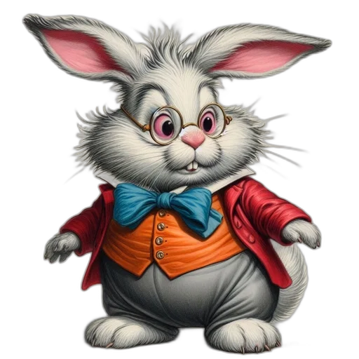 animal, jacket, staff, 3d render transparent PNG cut-out
