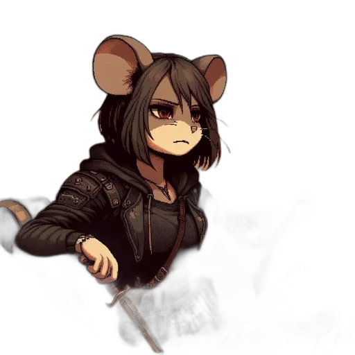 staff, jacket, weapon, animal transparent PNG cut-out