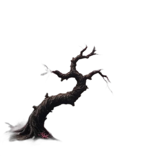 tree, dragon, hair, creature transparent PNG cut-out