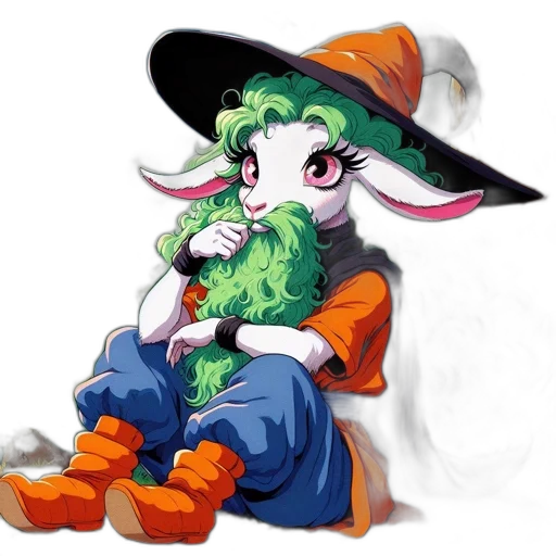 hat, dragon, staff, animal transparent PNG cut-out