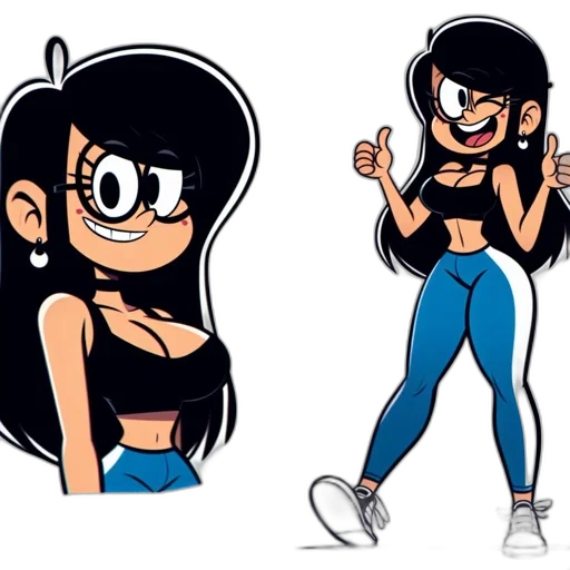 cartoon, concept art, comic book art, anime transparent PNG cut-out