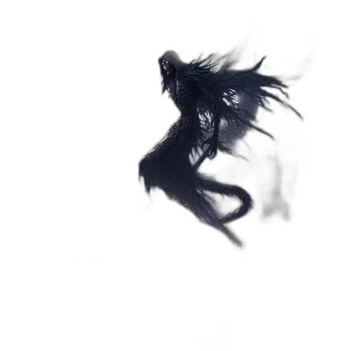 dragon, creature, hair, mask transparent PNG cut-out