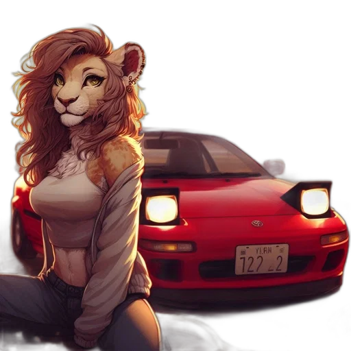 car, animal, fantasy art, concept art transparent PNG cut-out