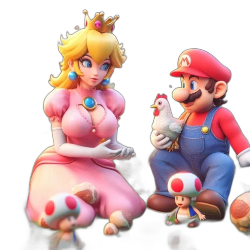 crown, dress, concept art, 3d render transparent PNG cut-out