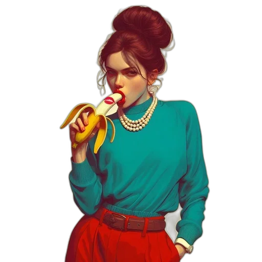 staff, food, jewelry, dress transparent PNG cut-out