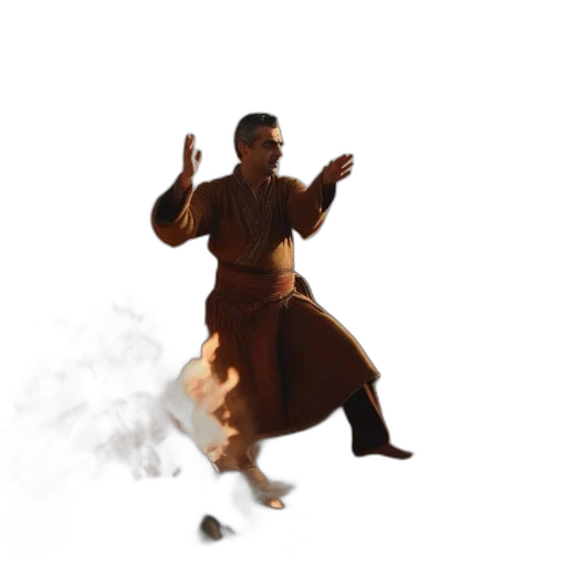 staff, dragon, concept art, 3d render transparent PNG cut-out