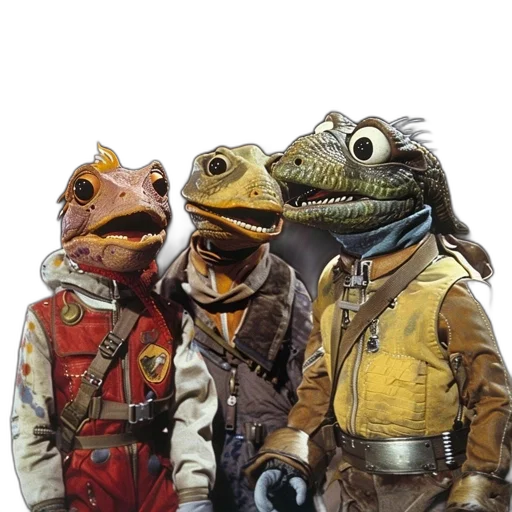 mask, jacket, staff, animal transparent PNG cut-out
