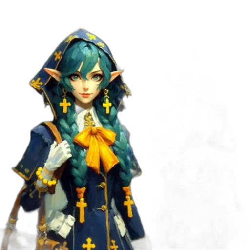 staff, mask, dress, jewelry transparent PNG cut-out