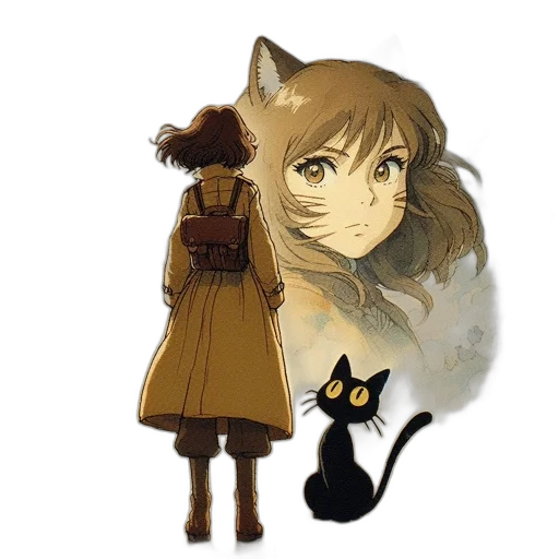 staff, animal, concept art, fantasy art transparent PNG cut-out