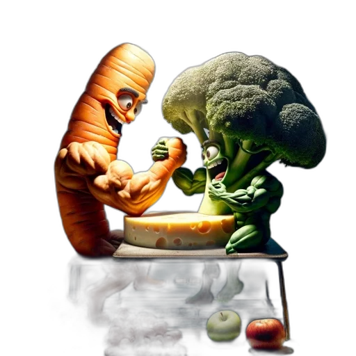 food, creature, concept art, photorealistic transparent PNG cut-out