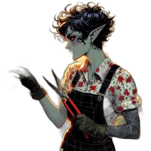 staff, mask, creature, concept art transparent PNG cut-out