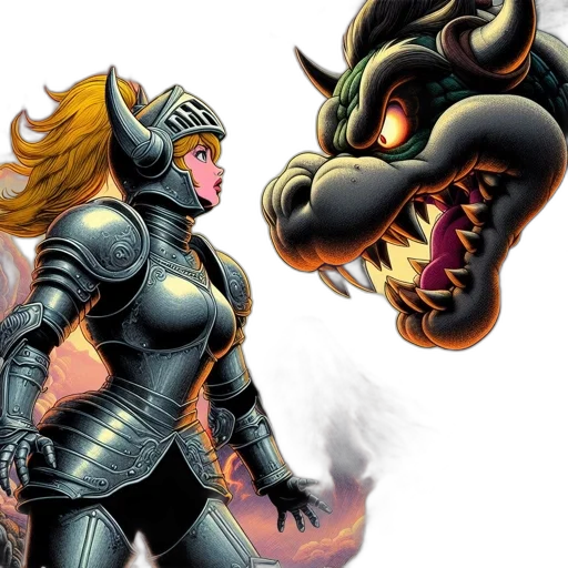 comic book art, concept art, fantasy art, fearless transparent PNG cut-out