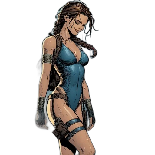 dress, comic book art, concept art, cyberpunk transparent PNG cut-out