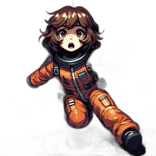 robot, staff, creature, jacket transparent PNG cut-out
