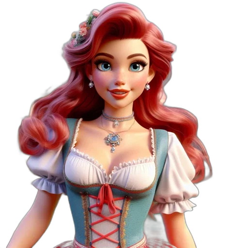 dress, 3d render, fantasy art, concept art transparent PNG cut-out