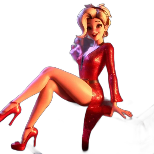 dress, 3d render, concept art, comic book art transparent PNG cut-out