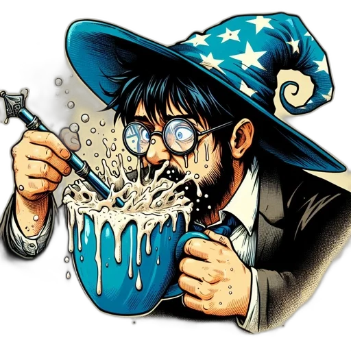 comic book art, cartoon, concept art, bespectacled transparent PNG cut-out