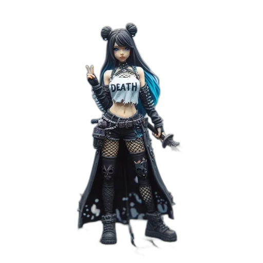 3d render, concept art, fantasy art, cyberpunk transparent PNG cut-out
