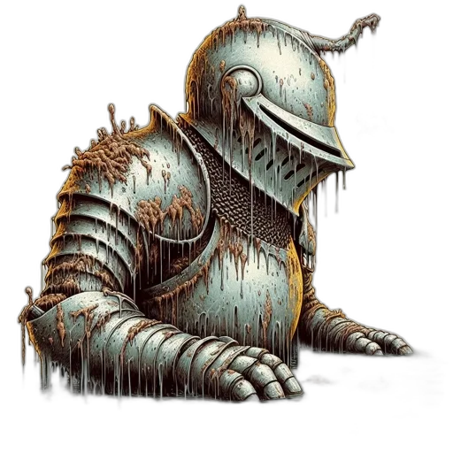 robot, dragon, sword, creature transparent PNG cut-out