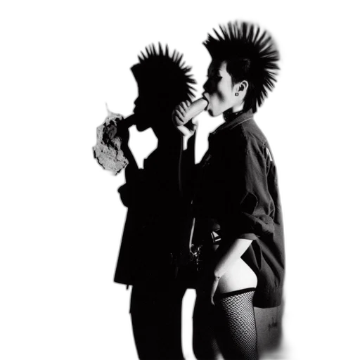 jacket, hair, monochrome, photo transparent PNG cut-out