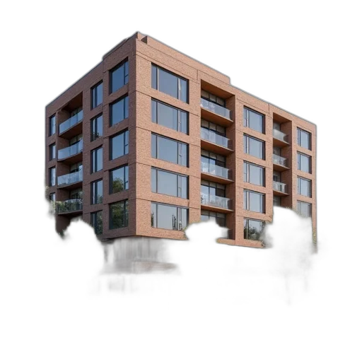 building, 3d render, photorealistic, concept art transparent PNG cut-out