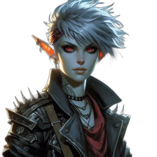 staff, face, jacket, fantasy art transparent PNG cut-out