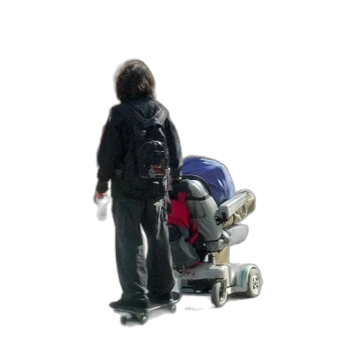 robot, staff, jacket, weapon transparent PNG cut-out