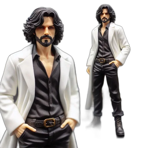 jacket, concept art, comic book art, 3d render transparent PNG cut-out