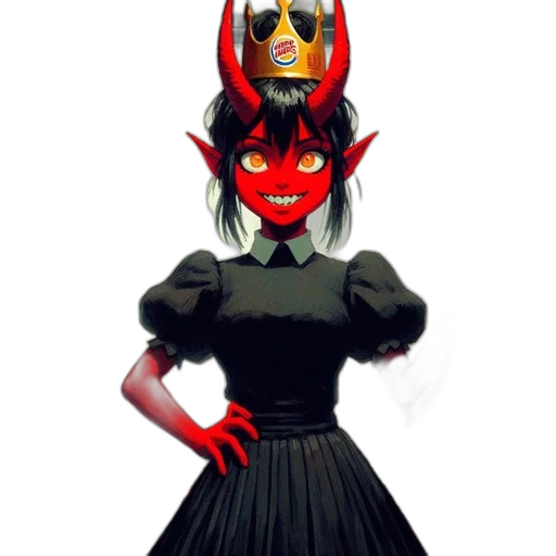 mask, dress, crown, creature transparent PNG cut-out