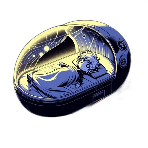concept art, outer space, character, floats transparent PNG cut-out