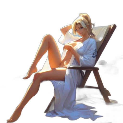 dress, concept art, anime, oil painting transparent PNG cut-out