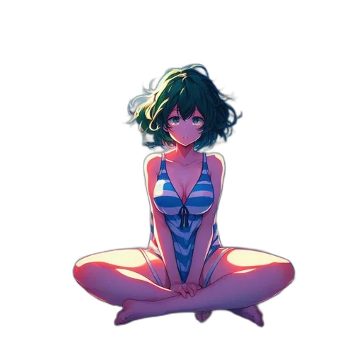 dress, concept art, comic book art, watercolor transparent PNG cut-out