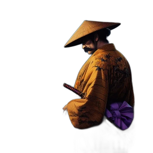 hat, jacket, umbrella, staff transparent PNG cut-out