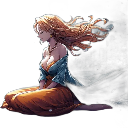 dress, fantasy art, concept art, comic book art transparent PNG cut-out