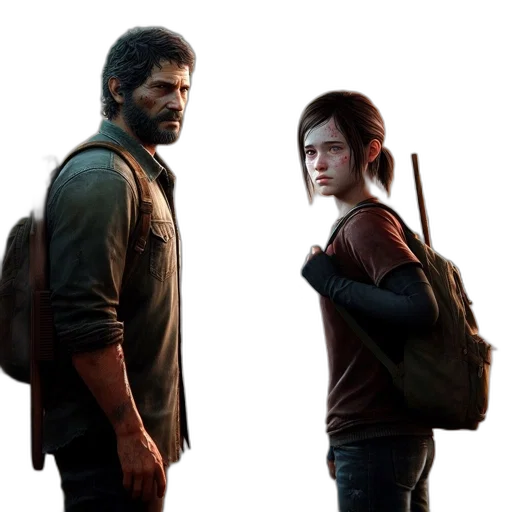 concept art, 3d render, two, individuals transparent PNG cut-out