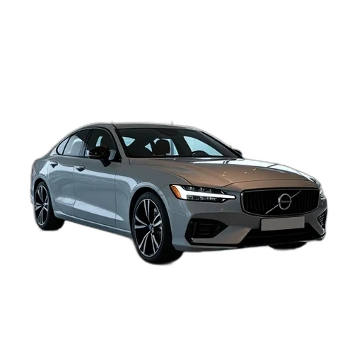 car, 3d render, grey, volvo transparent PNG cut-out