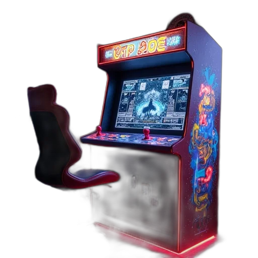 robot, furniture, 3d render, cyberpunk transparent PNG cut-out