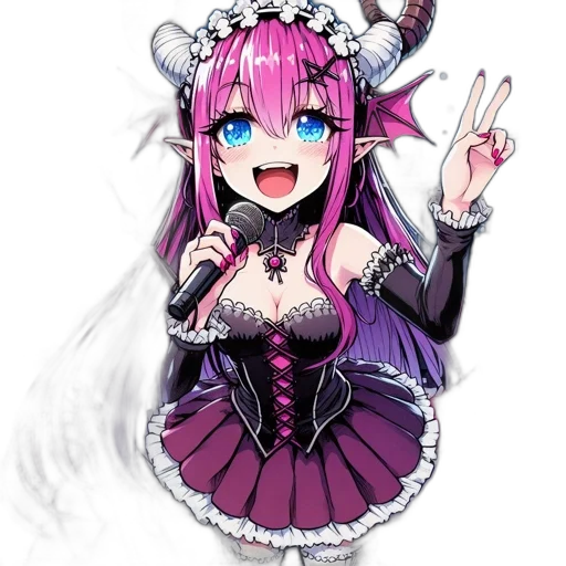 dress, dragon, staff, weapon transparent PNG cut-out