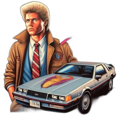 jacket, car, concept art, comic book art transparent PNG cut-out