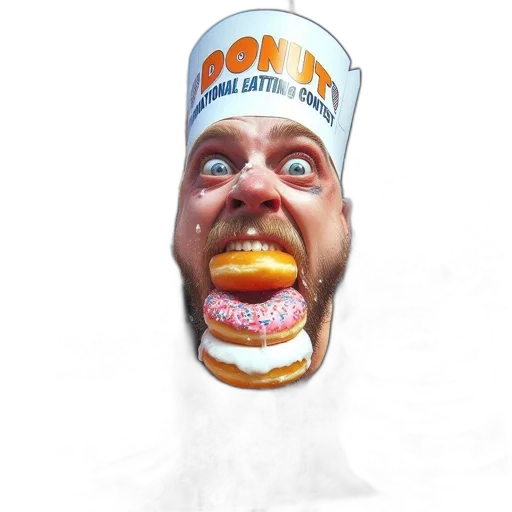 food, face, mask, hat transparent PNG cut-out