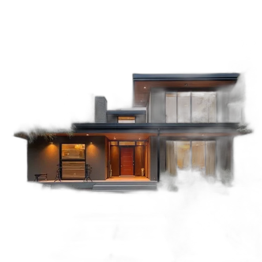 building, furniture, 3d render, photorealistic transparent PNG cut-out